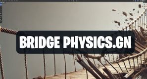 Bridge physics tool with geometry nodes