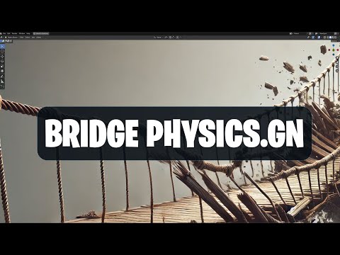 Bridge physics tool with geometry nodes