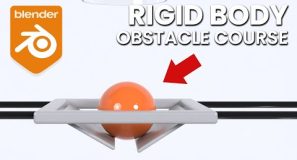 Rigid Body Obstacle Course Animation – Blender Tutorial