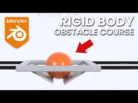 Rigid Body Obstacle Course Animation – Blender Tutorial