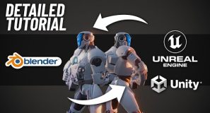 Blender to Unreal & unity – Exporting rigged character – Extensive guide