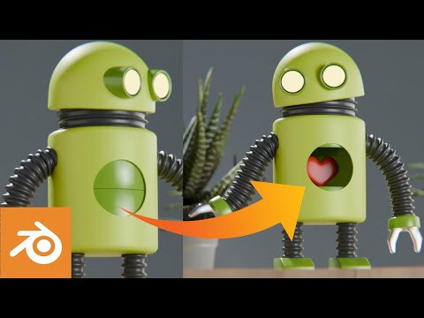 Android Bot Animation Tutorial Blender | Part 4