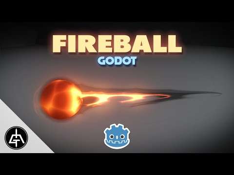 GODOT VFX – Fireball Projectile Effect Tutorial