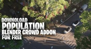 Get Blender population crowdsimulation addon for free