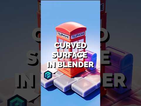 How to create simple curved surfaces in Blender