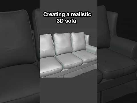 Creating a realistic sofa in Blender using Reality Capture and Substance Painter.