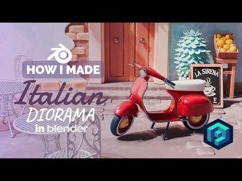 Italian House Diorama in Blender – 3D Modeling Process | Polygon Runway