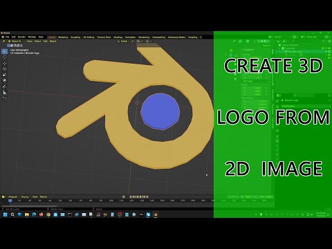 Create 3D Logo Out of 2D Image – Blender