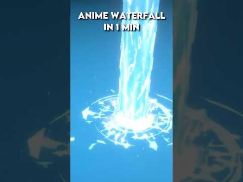 Anime Water Splash in 1min! #vfx #gamedev #anime