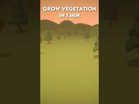 Grow Vegetation in 1min! #gamedev #vfx #gaming