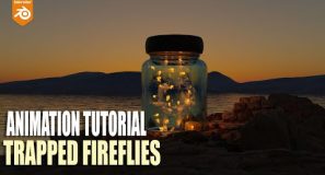 simple fire flies in a bottle animation blender tutorial