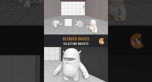 How to select objects in Blender? 👇 #b3d #blender3d #blendertutorial