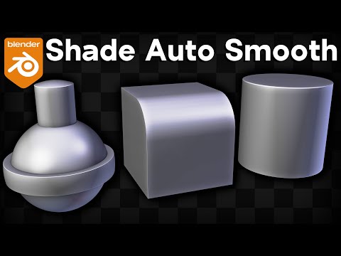 How to Use Shade Smooth & Shade Auto Smooth in Blender