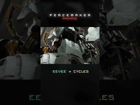 Making of Peacemaker Protocol 💪 Blender-only ❤️ #b3d #blender3d #cgcookie