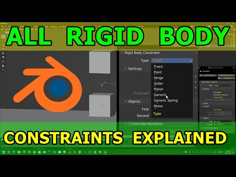 All of Blender’s  Rigid Body Constraints Explained