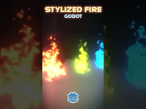 Let’s create a Stylized Fire with #GODOT #vfx #gamedev