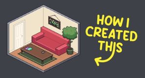 How I Created This Pixelart Livingroom