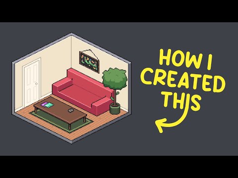 How I Created This Pixelart Livingroom