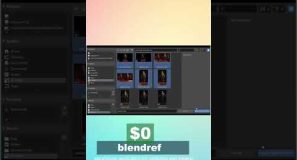 free blender addon blendref a puref alternative #blender #blendertutorial