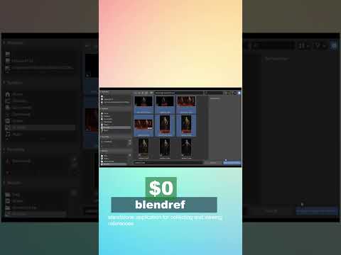 free blender addon blendref a puref alternative #blender #blendertutorial