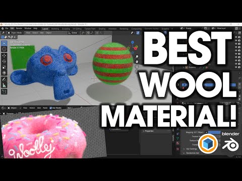 The EASIEST Wool and Felt Generator for Blender! (Woolly Updated!)