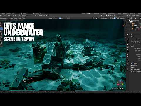 how to make an underwater scene in blender