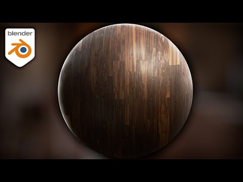 Procedural Dark Wood Floor Boards Material (Blender Tutorial)