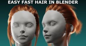 Blender Tutorial: Very Easy Hair For Beginners