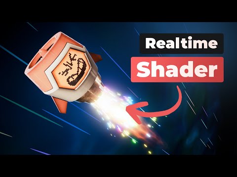 Animated Thruster FX Shader in Blender (Realtime) #b3d