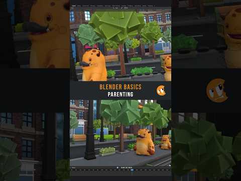Parenting and Orientations in Blender #b3d #blender3d #blendertutorial #blender
