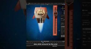 Learn to create a Thruster Effect in Blender #shorts #b3d #blender3d