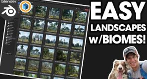 Easy REALISTIC Landscapes with Biomes (Ep 2 Geoscatter for Beginners)