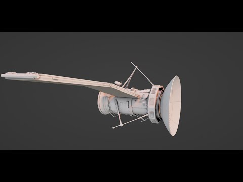 modeling a sci-fi satellite in blender