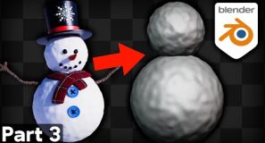 Part 3 – Blender for Complete Beginners Tutorial Series (Outliner & Modeling Snowballs)