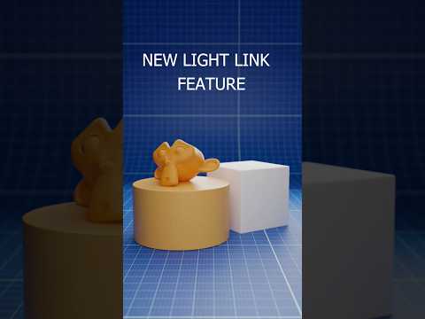 Blender 4.0 NEW Light Linking Feature. #blender