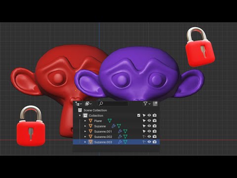 Blender: How To Lock Objects From Selection