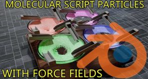 Molecular Script 160K Particles With Force Fields