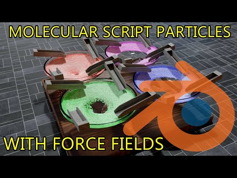 Molecular Script 160K Particles With Force Fields