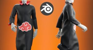 Make The Akatsuki Cloak | Blender Naruto Tutorial