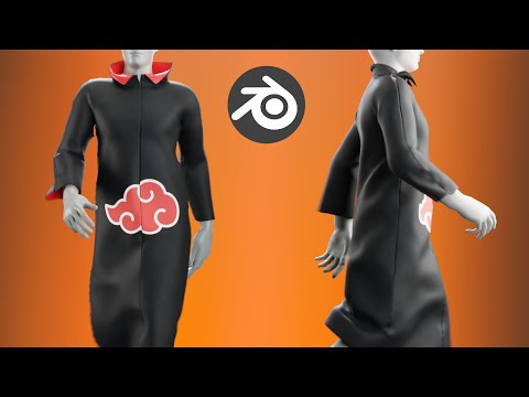 Make The Akatsuki Cloak | Blender Naruto Tutorial