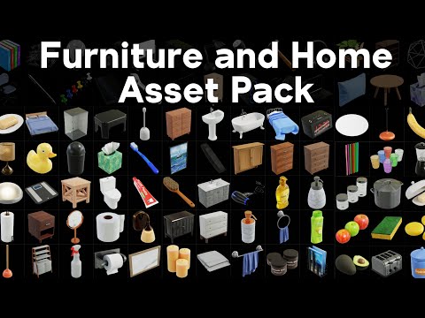 Furniture And Home Asset Pack (Blender Product Trailer)