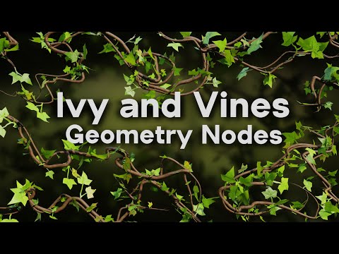 Ivy and Vines – Geometry Nodes (Blender Tutorial)