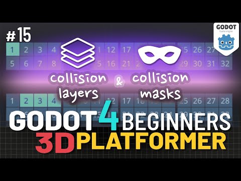 Godot 4 3D Platformer Lesson #15: Collision Layers & Masks!