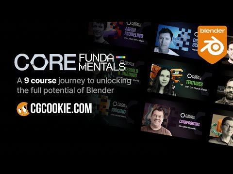 CORE Fundamentals | 9 essential Courses for Blender 4.2 | Launch Day Trailer