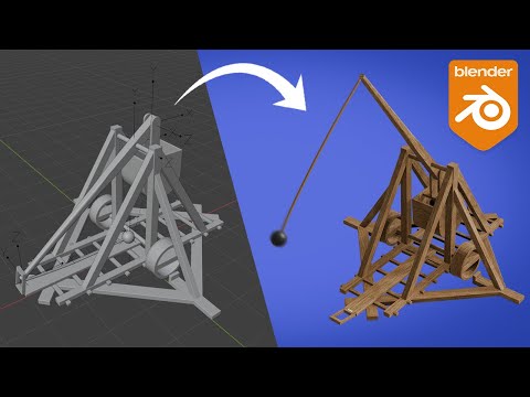 Build a Working Trebuchet in Blender: Rigid Bodies Tutorial