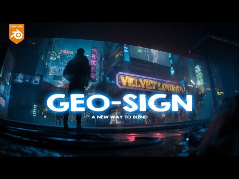 Make neon signs easily in blender