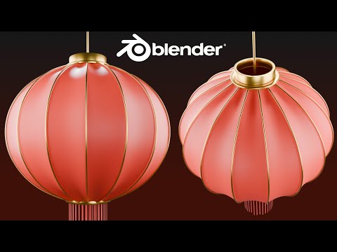 Make A Chinese Lantern Blender Tutorial