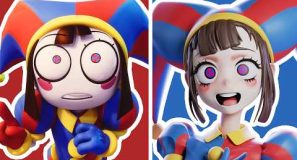 Pomni But She Is Anime – The Amazing Digital Circus 🎪 3D Character Time-lapse 🎪