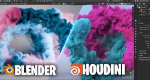 Mixed colored smoke simulation   blender