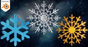 How to Model Snowflakes in Blender ❄️ (Tutorial)